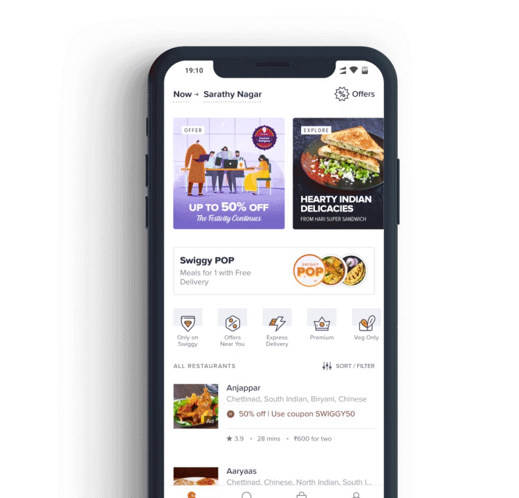 offers win orders on food aggregator platform