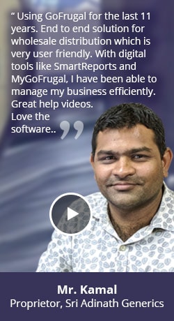 Distributor software happy customer - Sri Adhinath Generics