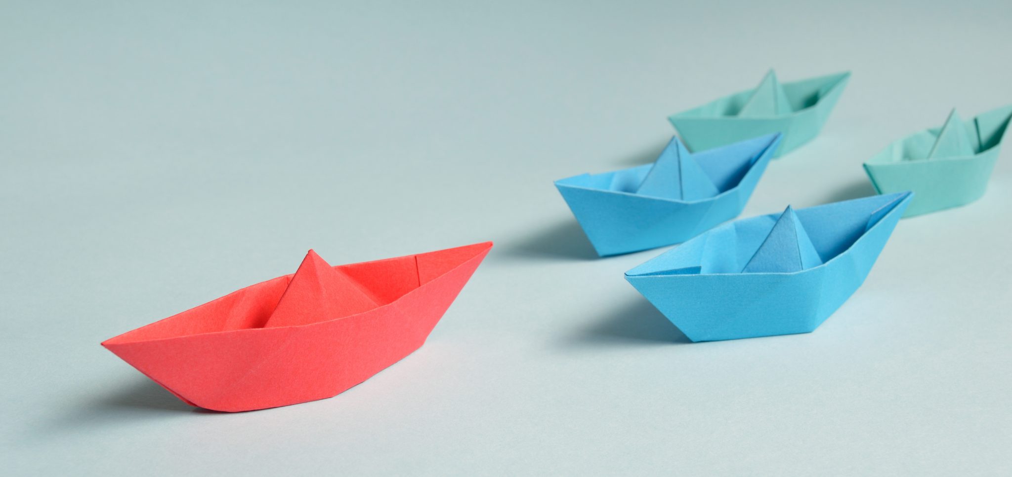Origami ships